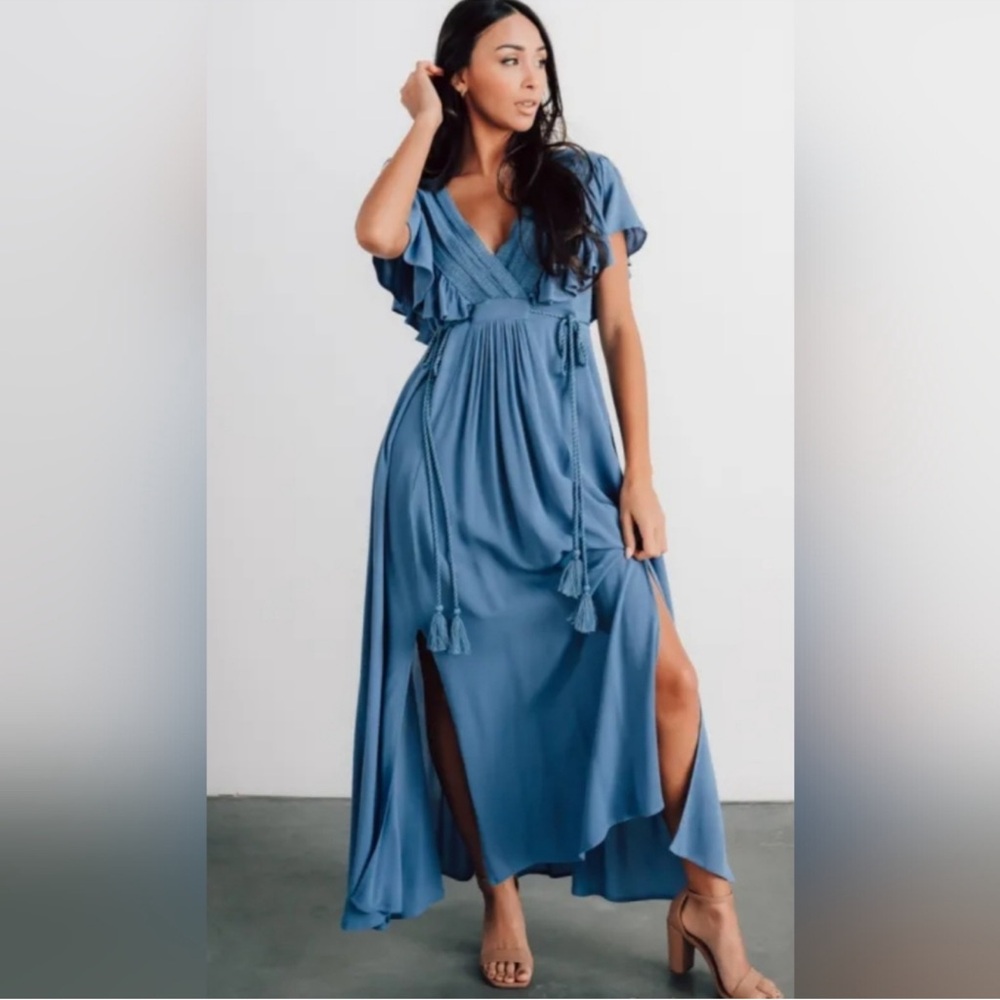 Baltic Born Dusty Blue Maxi Dress